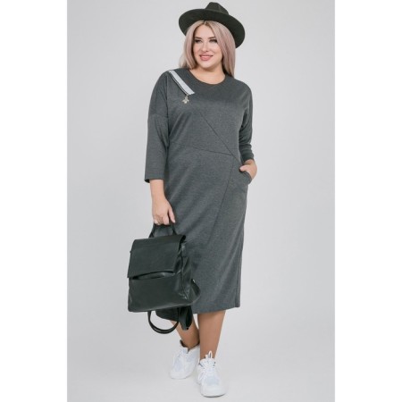 Women's dress, size 54, gray color