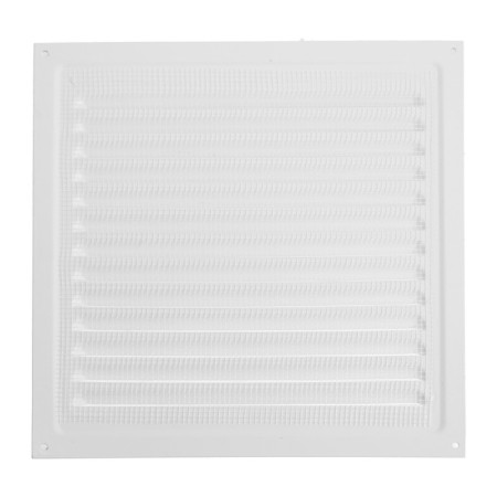 Ventilation grate Zein Lux RM3030, 300 x 300 mm, with a grid, metal, white-5