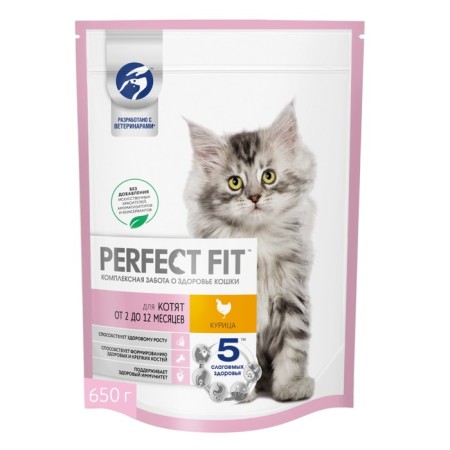 Dry food Perfect Fit for kittens, chicken, 650 g-11