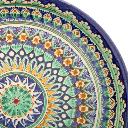 Largan Rishtan ceramics "Patterns", 36 cm, blue-8