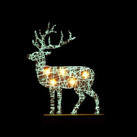 New Year's decor with backlight "New Year's Deer" 11 × 5 × 19 cm-6