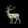 New Year's decor with backlight "New Year's Deer" 11 × 5 × 19 cm