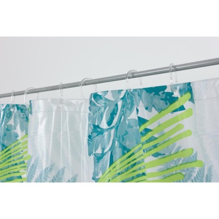 Foliage bathroom curtains, 180x200 cm, PVC, green color-5