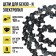 Tundra chain for the chainsaw, 6 ", 150 mm, groove width 1.1 mm, step 1/4", 37 links