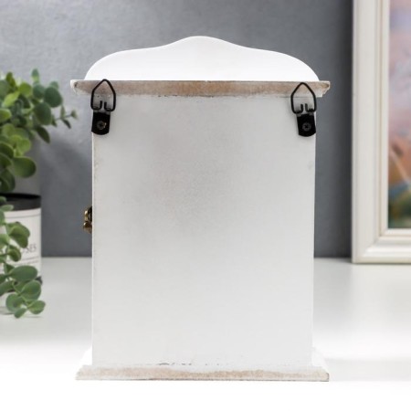 Keywood tree 2 hook "Seaps Flower - Sweet Home" 20.5x6x15 cm-5
