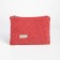 Lightning cosmetic bag, textura, pink color