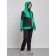 Ski costume female winter, size 44, green color