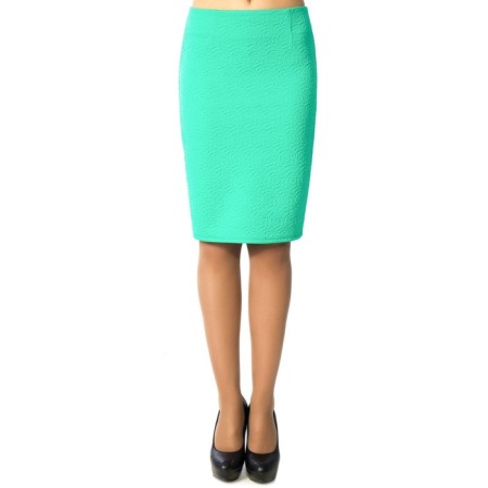 Women's skirt, size 46, green color-1