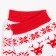 Terry socks, white/red color, size 23-25