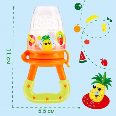 Nibbler for feeding with silicone mesh "Fruit"-3