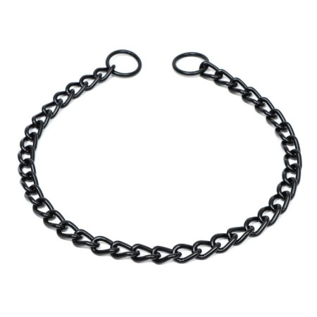 Collar - Metallic a single strain, 65 cm, wire thickness 3.5 mm, black-1