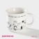 Porcelain share mug "Secret Life", 360 ml, white color