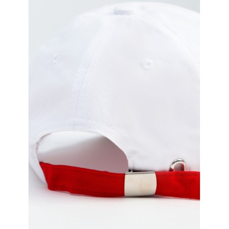 Baseball cap with cuts minku color white, rr 58-4