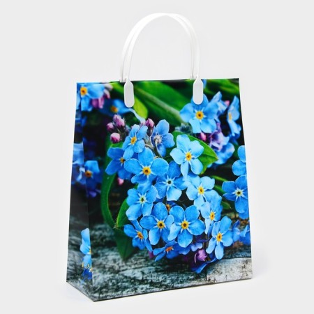 Package "forget -me -not", soft plastic, 27 x 23 cm, 100 μm