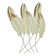 Wall metal decor "Fogger" white with gold 92x60x3 cm