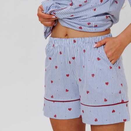 COMPLEMENT WOMEN COMMUNICATION (shirt/shorts), blue/red color, size 56-4