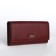 Women's wallet on a magnet, burgundy color