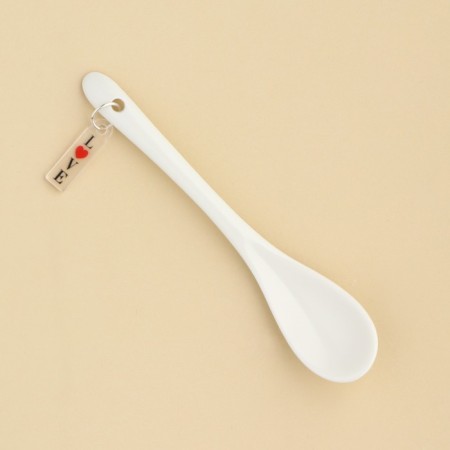 Spoon of souvenir "Love", ceramics, 2.5 x 12.5 cm.-2