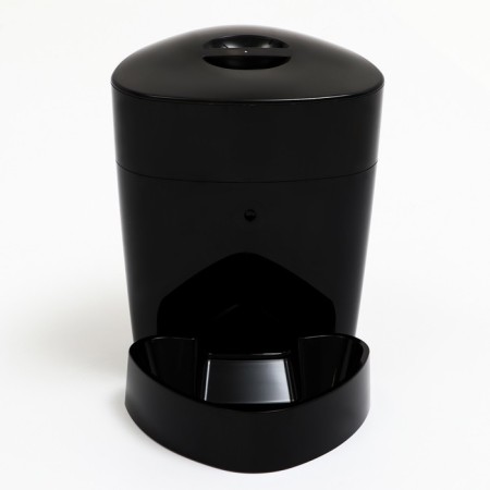 Smart auto feeder, container 4 l, 2 kg of dry food, voice recording function, black-1
