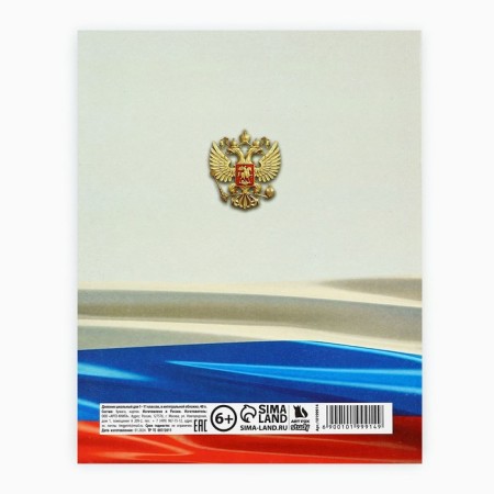 School diary for grade 1-11, in an integrated cover, 40 l. "Russian flag"-4