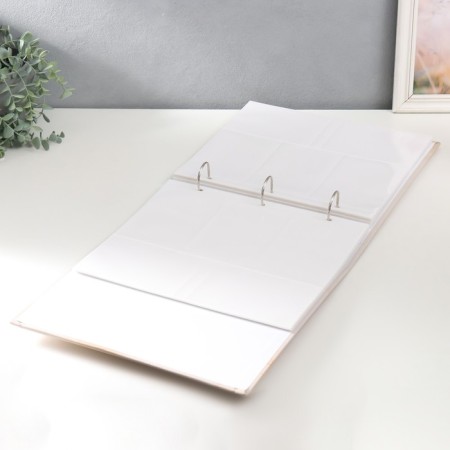 Photo album for 500 photos 10x15 cm, plastic. Sheets, Rings "Only Married" Wedding Magic-2