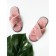 Slippers Women's cross open nose, size 39-41, color dusty rose