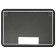 The bathroom mirror Uperwood Modul, 60x80 cm, touch button, black, warm backlight
