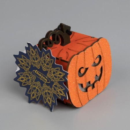 LED suspension "Jack Lantern" 8 × 5.5 × 5 cm, plastic, batteries LR1130x3, glow warm white-3