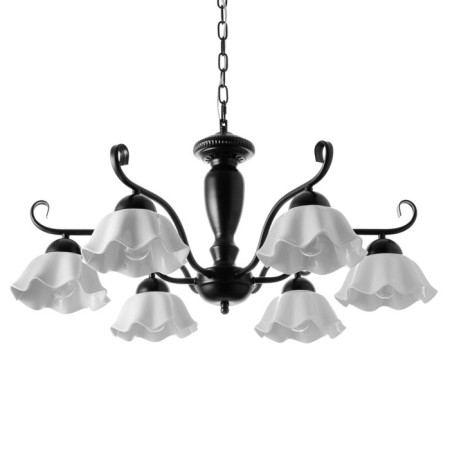 Luracia chandelier 6he27 40W Black and white 77x77x37-72 cm Bayerlux-9
