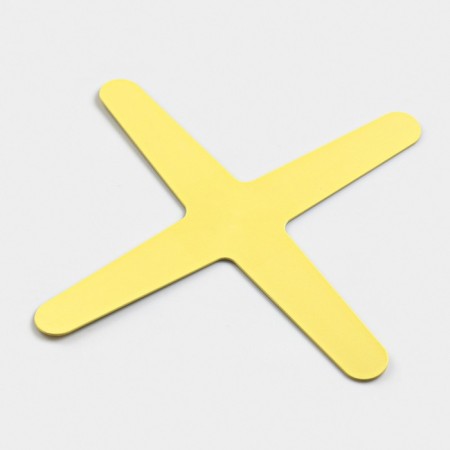 Boomerang is four -lobed, 30 x 30 cm, mono, yellow-1