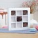 Folding box under 9 sweets, white, 13.8 x 13.8 x 3.8 cm
