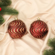 Set of balls plastic D-8 cm, 2 pcs 