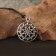 Amulet "Alatyr", metal pudter, art casting, d = 2 cm