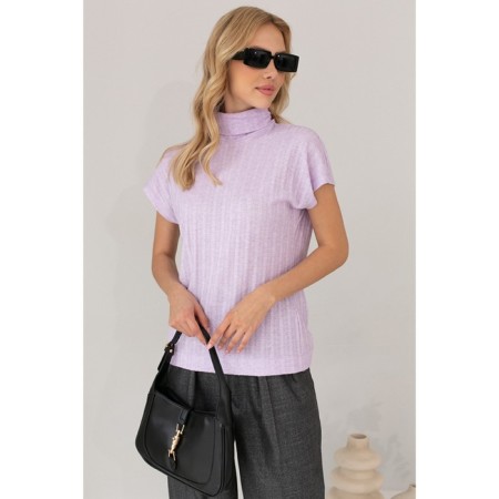 Women's turtleneck with short sleeve Eliseeva Olesya, size 50, purple color-1