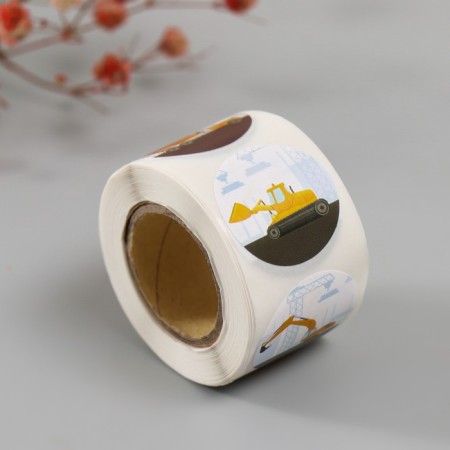 Stick Paper "Construction equipment" d = 2.5 cm 252 pcs in roll-5