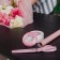 Satin tape "Forever Love", 15 mm × 23 ± 1 m, pink color