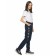 Pants for girls, height 122 cm, dark blue color