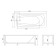 Acrylic Bath Viant "Sofia" 160x70 cm, without a frame, without a frame and panel