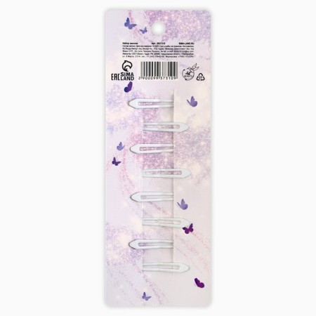 Hairpins for hair "Dream", 7 pcs, 5 x 1 x 0.1 cm-4
