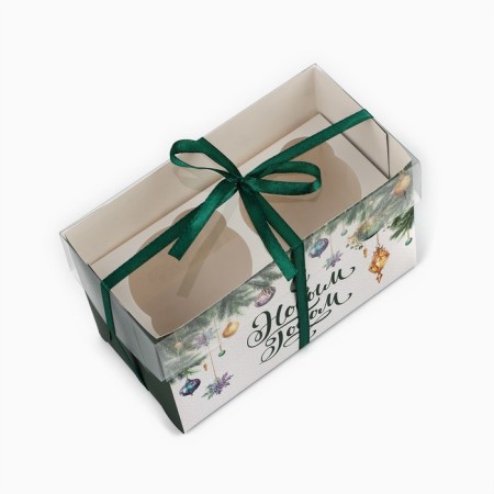 Capcake box "New Year stories", 16 x 8 x 10 cm, New Year-2