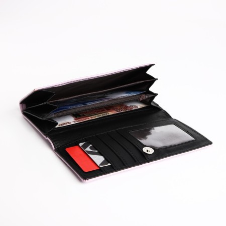 Women's wallet on magnet, lilac color-3