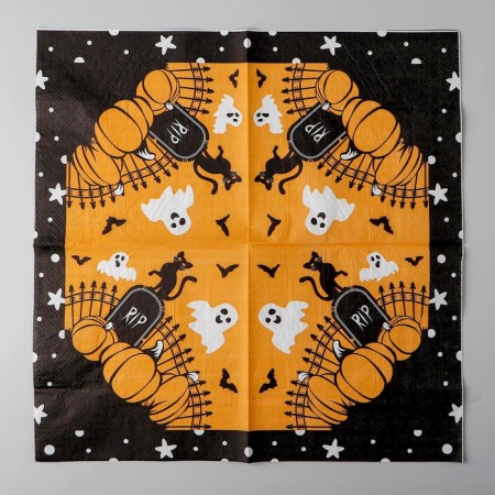 Paper napkins "House with Ghosts", 33x33 cm, set 20 pcs.-1