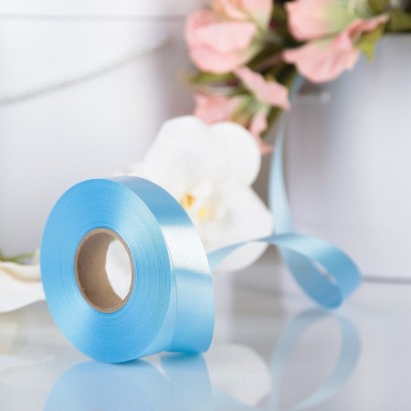 Tape for decor and gifts, blue, 2 cm x 45 m