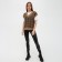 Women's vest, coffee color, black goose foot, size XL