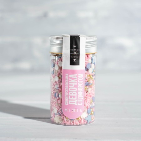 Sprinking confectionery Mixie "Girl with a unicorn", 50 g-2