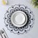 A set of serving napkins on the table of the mandalas, 4 pcs, d = 38 cm, white color