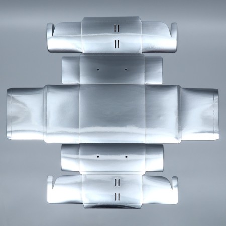 Gift folding box, packaging, "silver", 20 x 20 x 10 cm-7
