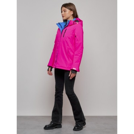 Ski jacket female, size 48, pink color-9