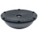 Half -sphere Bosu is gymnastic, with a pump, 46x20 cm, gray color