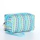 Cosmetic bag with lightning, blue color